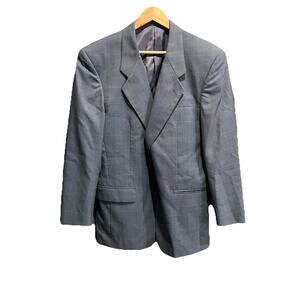 Pierre Balmain Paris Gray Check Marseille Men's Sports Blazer Size 41R
